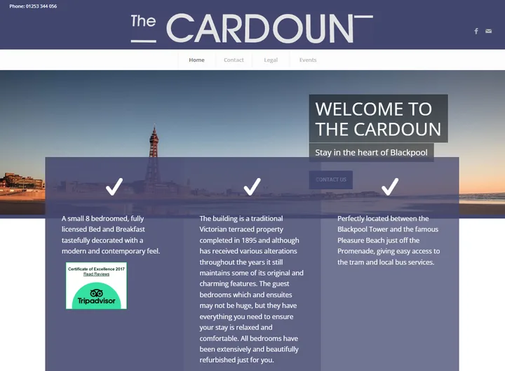 The Cardoun website screenshot built by Web Spinner UK